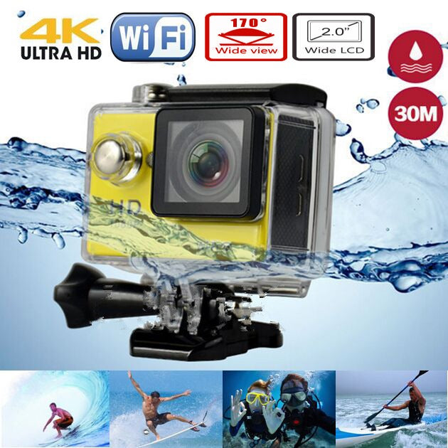 Camara Video Acción 4k Wifi Tipo Gopro Deportiva, Sumergible 30 Mts