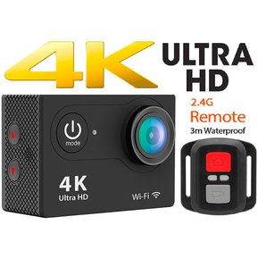 Camara Video Acción 4k Wifi Tipo Gopro Deportiva, Sumergible 30 Mts