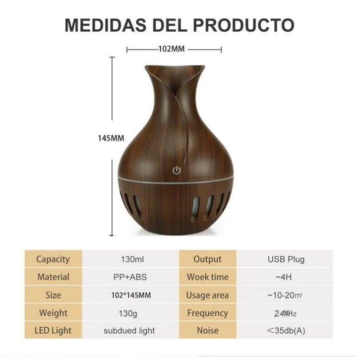 Humidificador Difusor Aromaterapia jarra