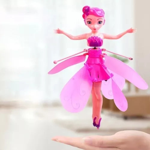 Juguete Hada Voladora Muñeca Bailarina Mágica Sensor Mano