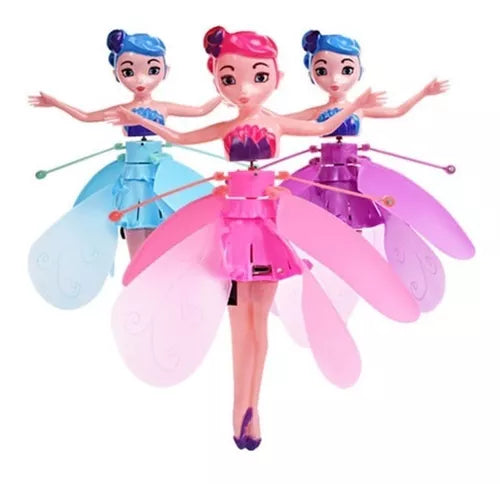 Juguete Hada Voladora Muñeca Bailarina Mágica Sensor Mano